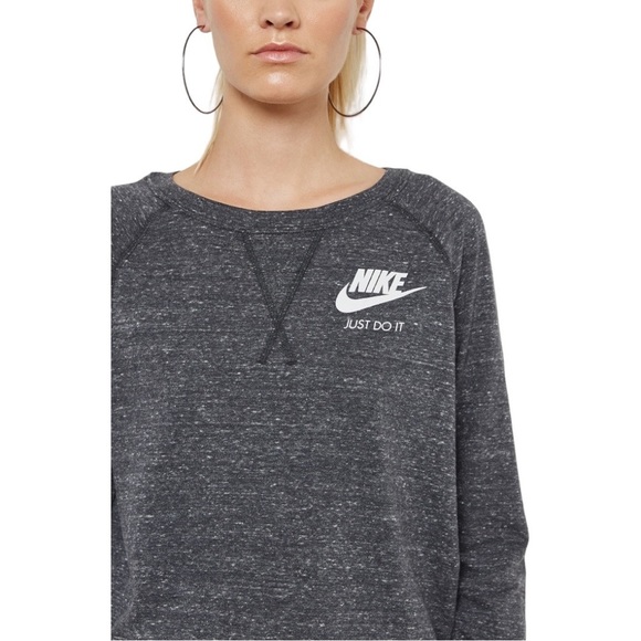 Nike Just Do It Grey Vintage Heathered Top Sweatshirt Style Size XL - Picture 15 of 16